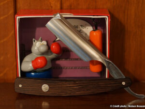 Rasoir Boker Solingen Nez carré Chasse en Wengé (2)