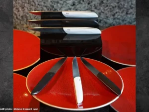 Couteaux de table Lepage Table 55 coffret noir blanc
