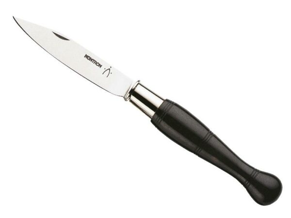COUTEAU NONTRON 25N VIROLE 12CM EBENE MANCHE BOULE