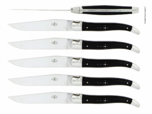 arts de la table couteau laguiole corne foncee