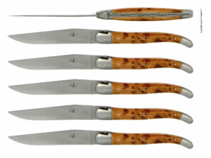 arts de la table couteau laguiole genevrier satine