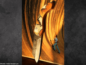 Yoann JOUAN Manche en planche de snowboard Rossignol  Lame brut de forge acier carone XC75