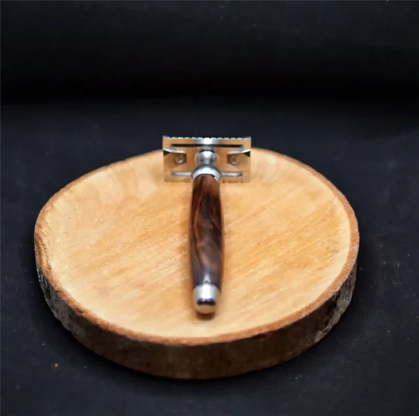 Rasoir de sûreté Gentleman Barbier Noyer Peigne fermé (2)