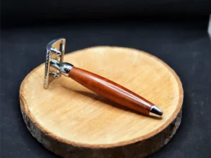 Rasoir de sûreté Plisson Joris bois de bruyère chrome (5)