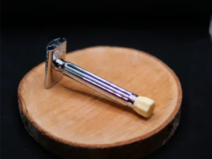 Rasoir réglable, manche long, chromé (1)