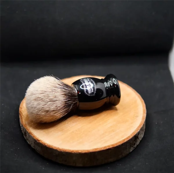Blaireau Brossard Noir Gris Européen (1)