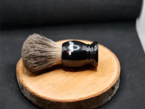 Blaireau Plisson Plastique Noir (1)