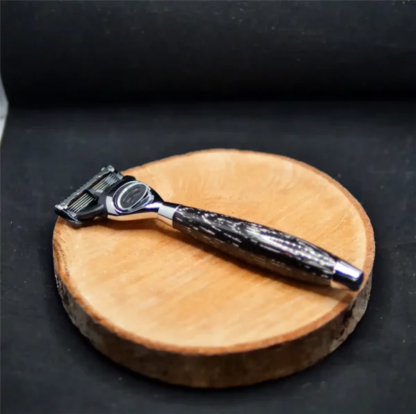 Rasoir Mühle Manche Chêne Fossilisé (2)