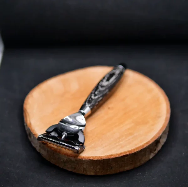 Rasoir Mühle Manche Chêne Fossilisé (4)