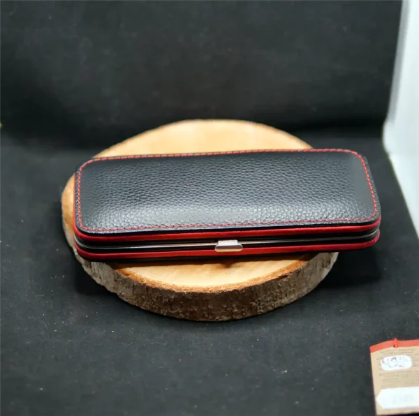 Trousse Manucure Dreiturm 5 pièces Pochette Cuir de veau souple (6)