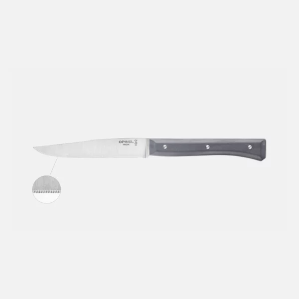 Coffret de 4 couteaux de table Facette Ardoise Microdenté