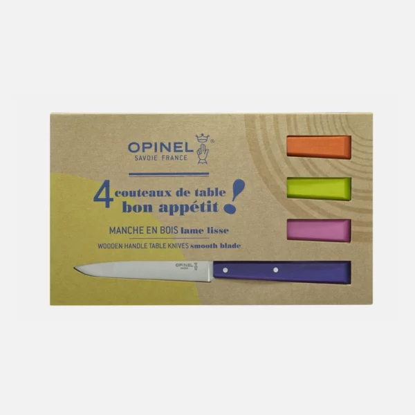Coffret de 4 couteaux de table N°125 Bon Appétit Pop
