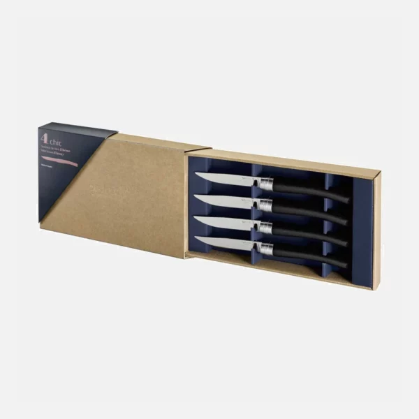 opinel table chic ebene boite de 4