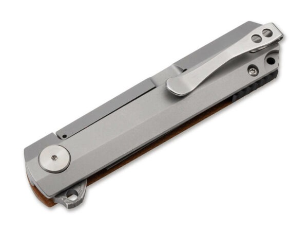 Böker Solingen Catalyst Damas Inox 110 couches Manche Micarta Roulement à billes 02