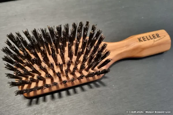 Brosse a cheveux allemagne keller homme 9 rangees olivier soies sanglier 02