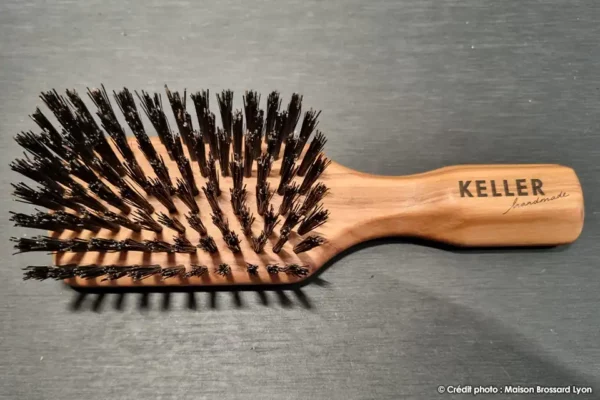 Brosse a cheveux allemagne keller homme 9 rangees olivier soies sanglier