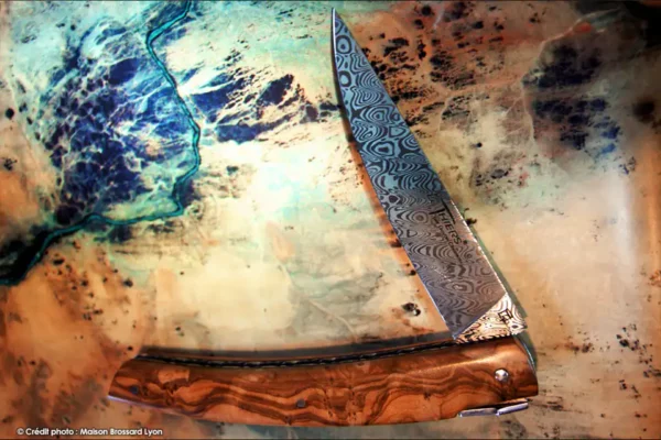 couteau de thiers Pirou lpupe olivier damas inox vinland