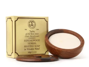 bol en bois savon a raser santal