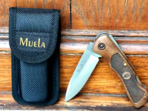 MUELA Acier inox X50CrMoV15 Manche noyer Etui inclus 07
