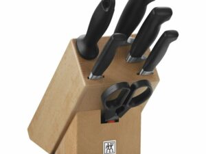 7 pcs, Bloc de couteaux, Nature
